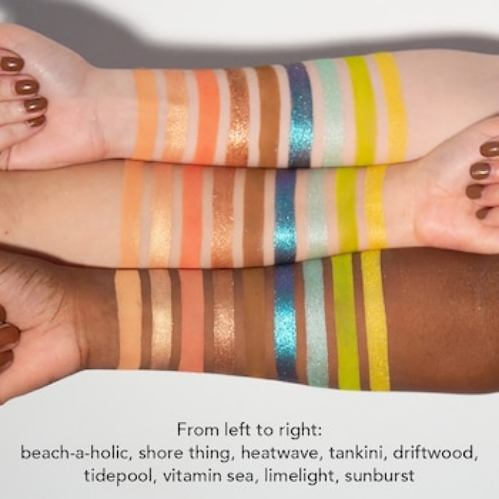 JOUER Tan Lines Matte Shimmer & Luxe Foil Eyeshadow Palette Makeup